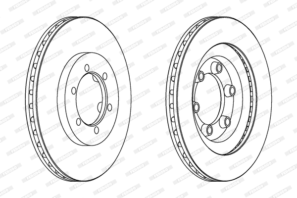 Remschijven Ferodo DDF1346