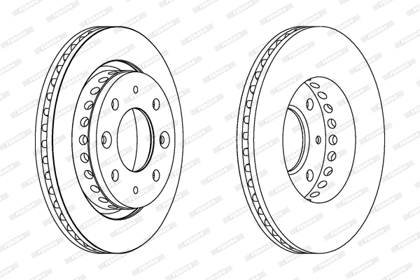 Remschijven Ferodo DDF1418