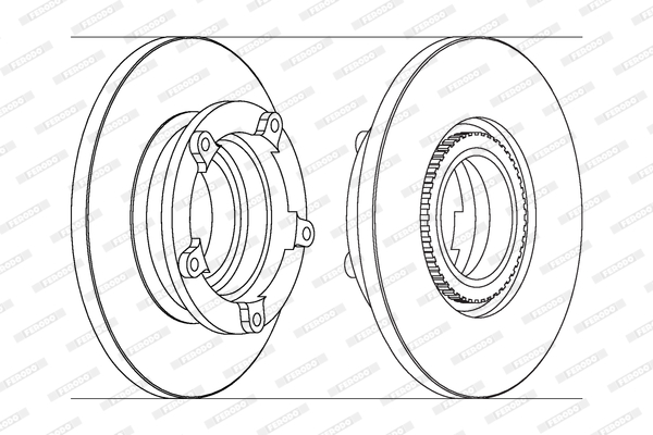 Ferodo Remschijven DDF1573-1