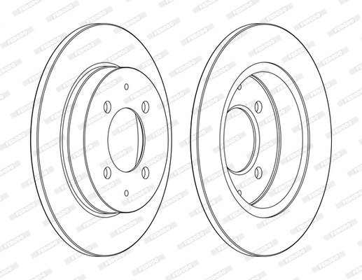 Ferodo Remschijven DDF1622C