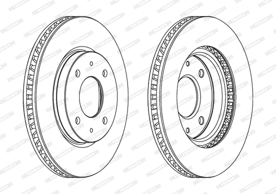 Ferodo Remschijven DDF1845