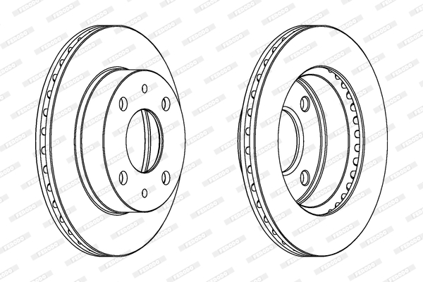 Remschijven Ferodo DDF1858