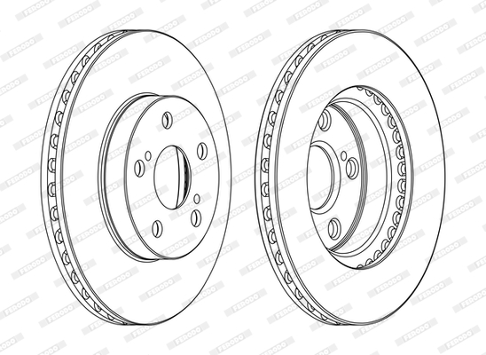 Ferodo Remschijven DDF1886C