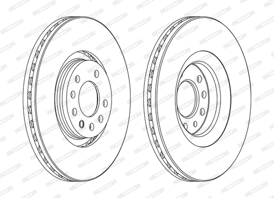 Ferodo Remschijven DDF1904C