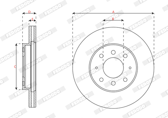 Ferodo Remschijven DDF2163
