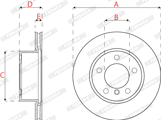 Ferodo Remschijven DDF2196C