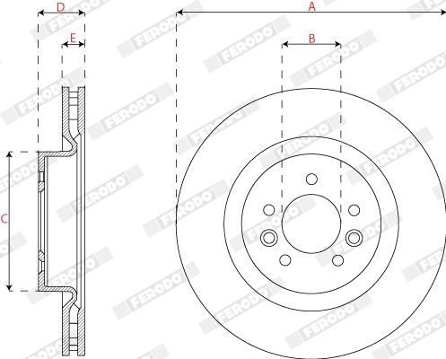 Ferodo Remschijven DDF2635C-1