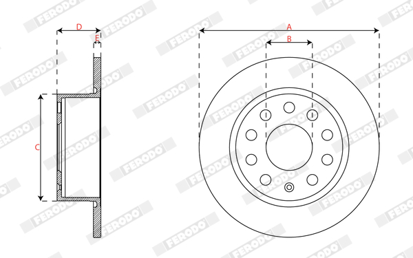 Ferodo Remschijven DDF2699C
