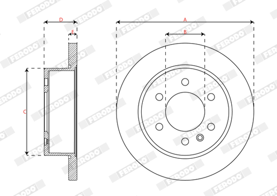 Ferodo Remschijven DDF3030