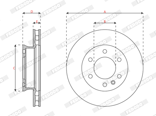 Ferodo Remschijven DDF3034-1