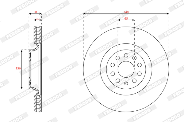 Ferodo Remschijven DDF3062C-1