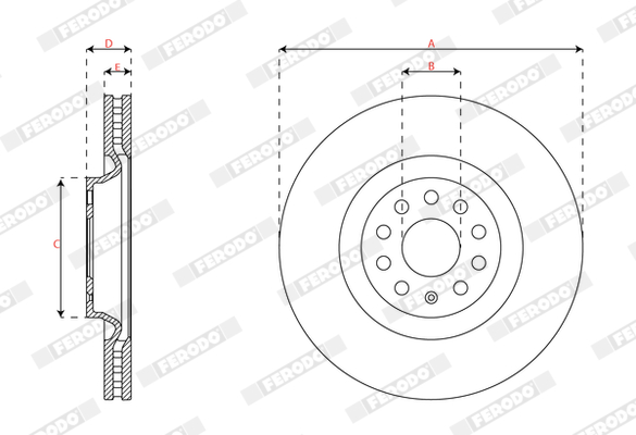 Ferodo Remschijven DDF3062C-1
