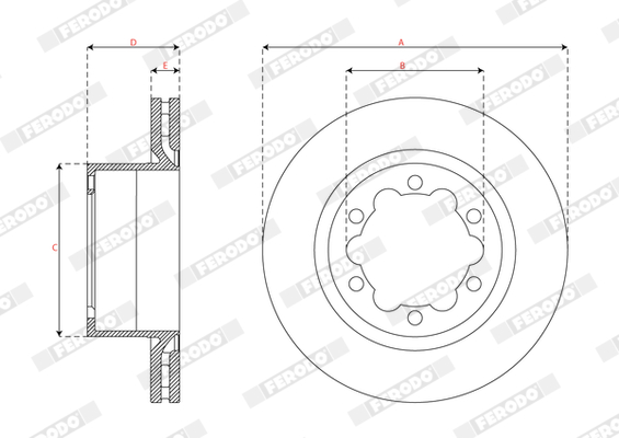 Ferodo Remschijven DDF3106C-1