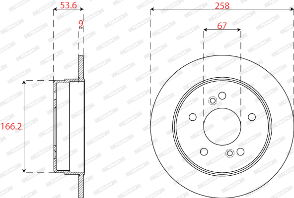 Ferodo Remschijven DDF539