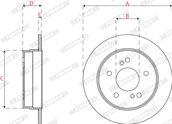 Ferodo Remschijven DDF539
