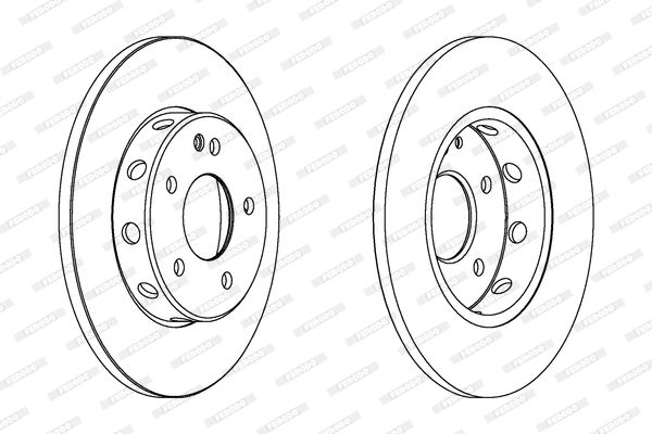 Ferodo Remschijven DDF540C