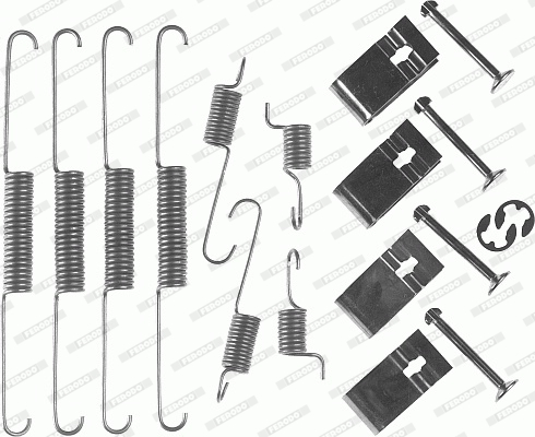 Rem montageset Ferodo FBA37