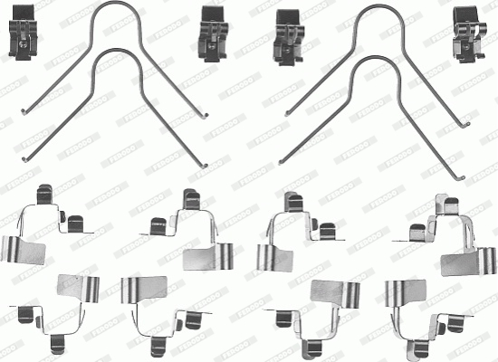 Rem montageset Ferodo FBA451