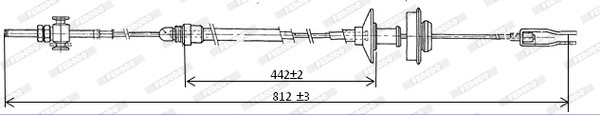 Koppelingskabel Ferodo FCC421040