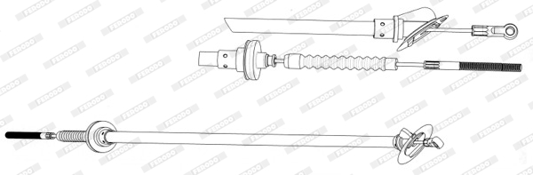 Koppelingskabel Ferodo FCC421091