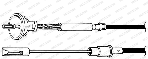 Ferodo Koppelingskabel FCC421117