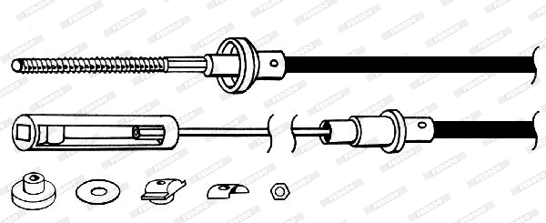 Ferodo Koppelingskabel FCC421120