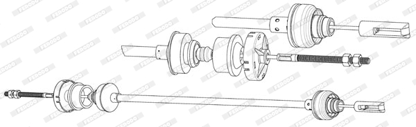 Ferodo Koppelingskabel FCC422647