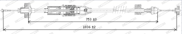 Ferodo Koppelingskabel FCC422724