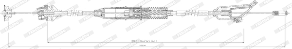 Ferodo Koppelingskabel FCC422738