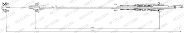 Ferodo Koppelingskabel FCC422740