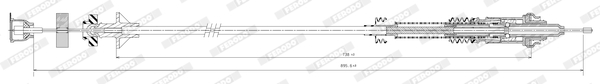 Ferodo Koppelingskabel FCC422747