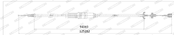 Ferodo Koppelingskabel FCC422775