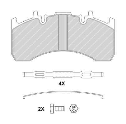 Remblokset Ferodo FCV4170B