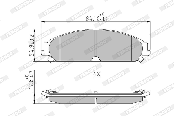 Ferodo Remblokset FDB4078