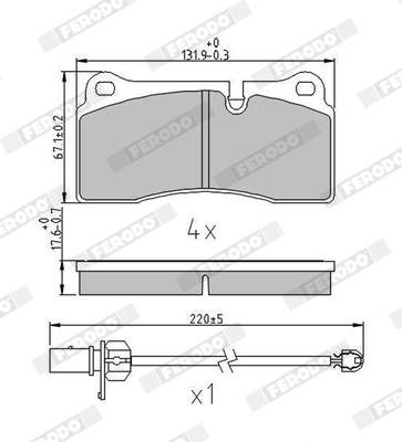 Ferodo Remblokset FDB4195