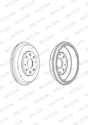 Ferodo Remtrommel FDR329322