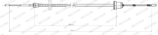 Ferodo Handremkabel FHB431116