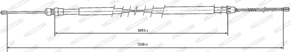 Ferodo Handremkabel FHB431122