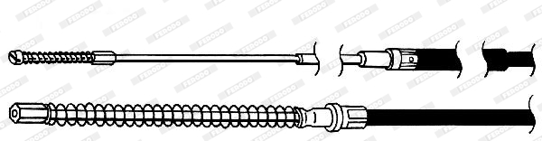 Ferodo Handremkabel FHB431196