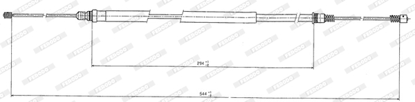 Ferodo Handremkabel FHB431204