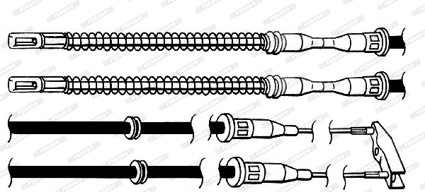 Ferodo Handremkabel FHB432103