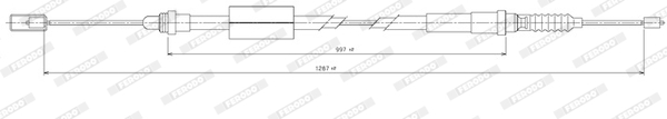 Ferodo Handremkabel FHB432406