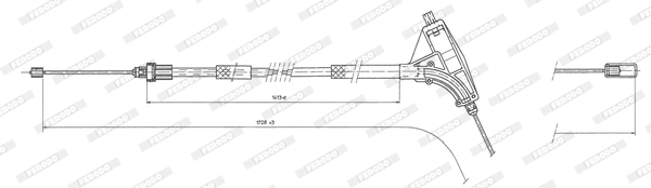 Ferodo Handremkabel FHB432415