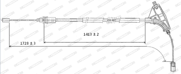 Ferodo Handremkabel FHB432416