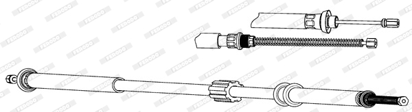 Ferodo Handremkabel FHB432644