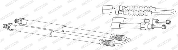 Ferodo Handremkabel FHB432657