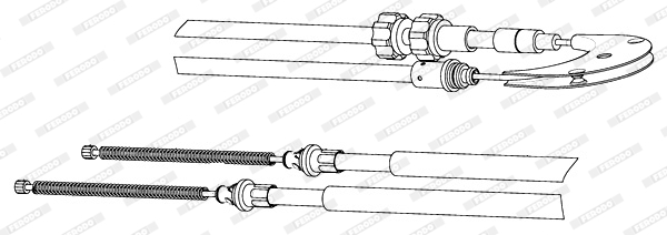 Ferodo Handremkabel FHB432662