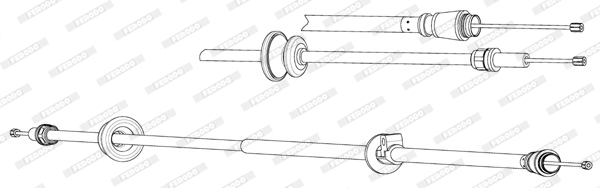 Ferodo Handremkabel FHB432702