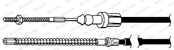 Ferodo Handremkabel FHB432726