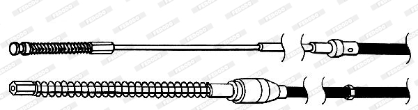 Ferodo Handremkabel FHB432826